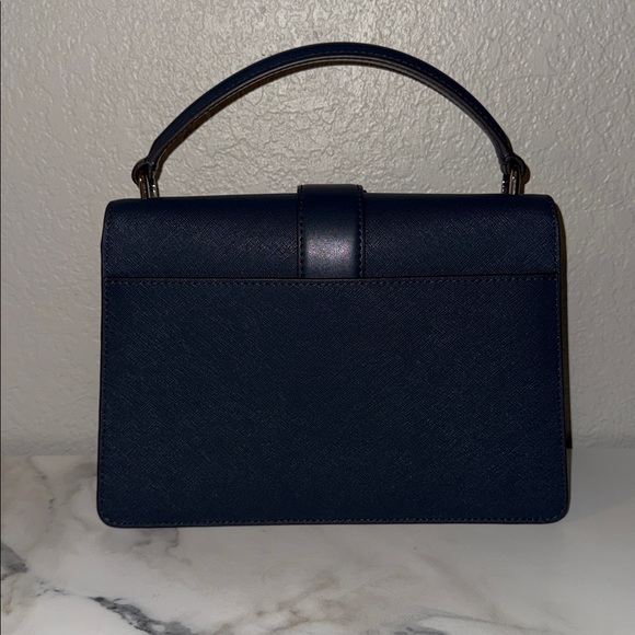 Michael Kors Dark Blue Satchel crossbody-NWOT - Picture 2 of 5